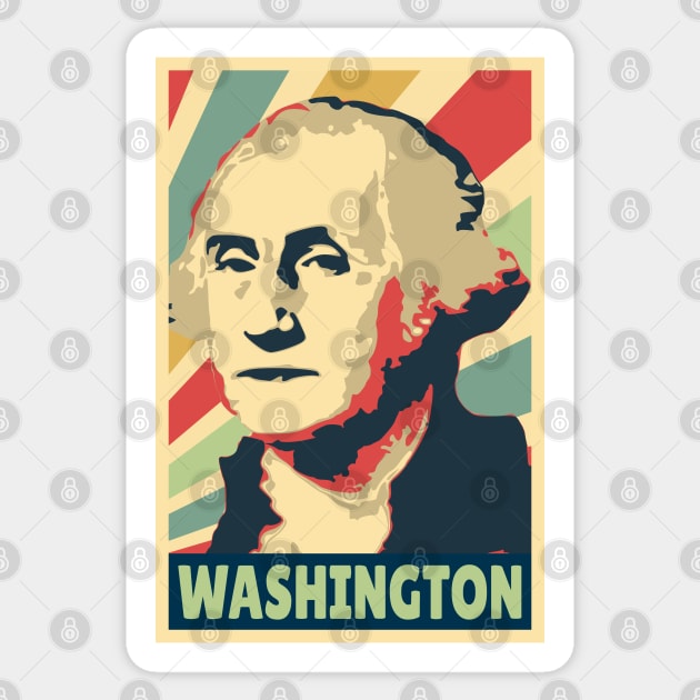 George Washington Vintage Colors Sticker by Nerd_art